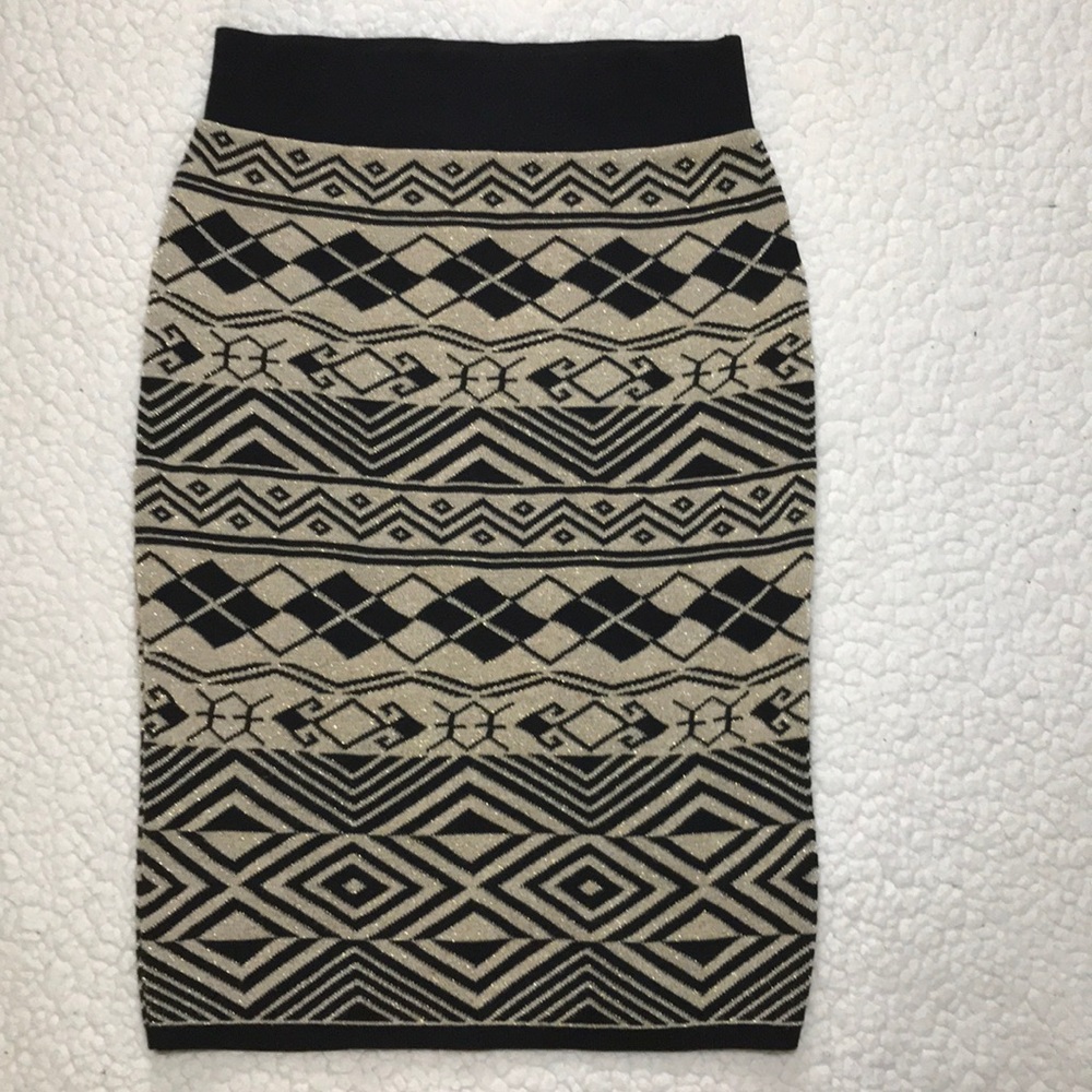 Tribal Boho Stretchy Skirt - Picture 2 of 5